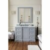 James Martin Vanities De Soto 48in Single Vanity, Silver Gray w/ 3 CM Carrara Marble Top 825-V48-SL-3CAR